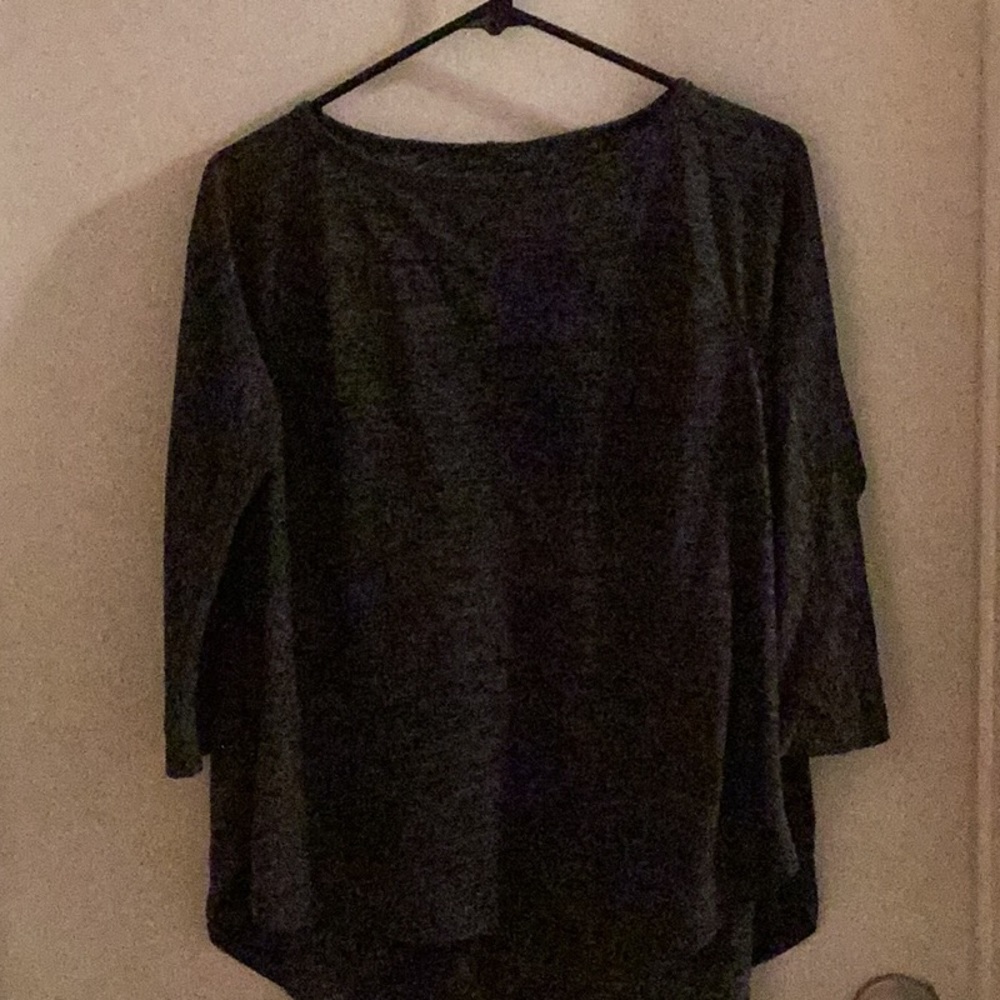 Loft Hi-lo Top Size Small Gray With White